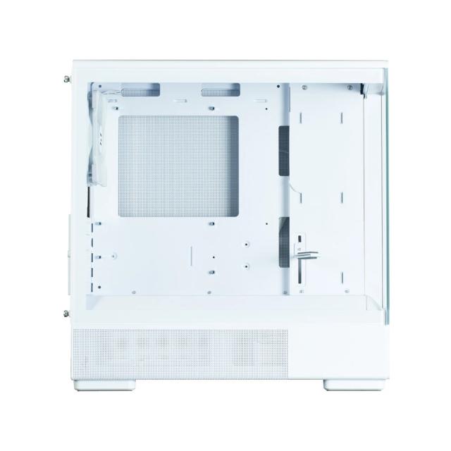 Кутия Zalman P10 White, Mini Tower, Tempered Glass, 1 x USB 3.1 Type-C, 1 x USB 3.0, 1 x HD Audio, mATX / Mini-ITX