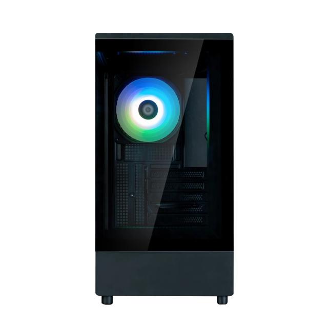 Кутия Zalman P10 Black, Mini Tower, Tempered Glass, 1 x USB 3.1 Type-C, 1 x USB 3.0, 1 x HD Audio, mATX / Mini-ITX