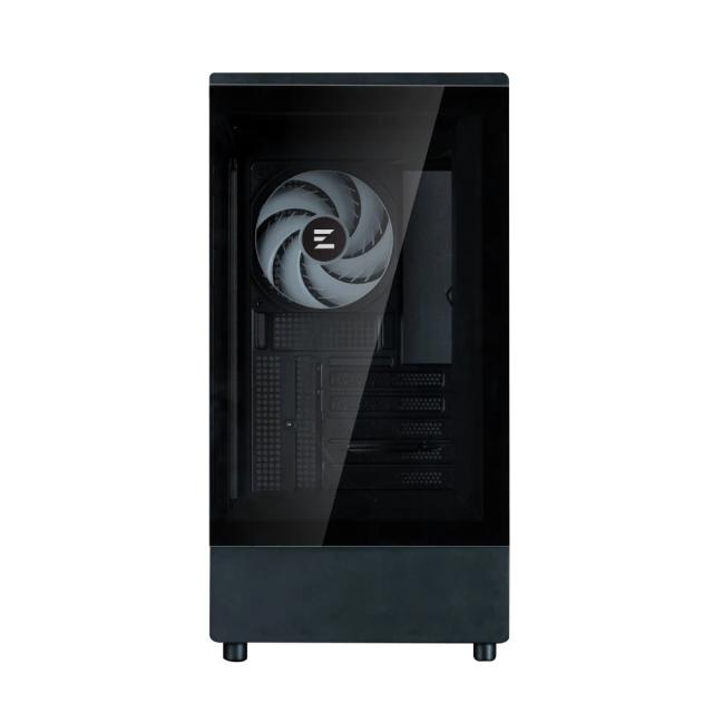 Кутия Zalman P10 Black, Mini Tower, Tempered Glass, 1 x USB 3.1 Type-C, 1 x USB 3.0, 1 x HD Audio, mATX / Mini-ITX