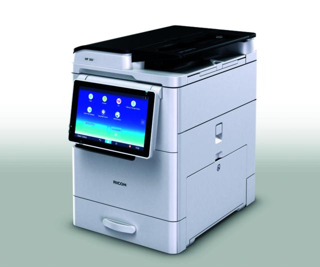Лазерно многофункционално устройство RICOH MP305+ SPF, А4 (А3 байпас), 30 ppm, ARDF, 30 стр/мин, 10.1" панел, 2GB/HDD 320GB, ARDF/50стр/, SD card, USB, LAN