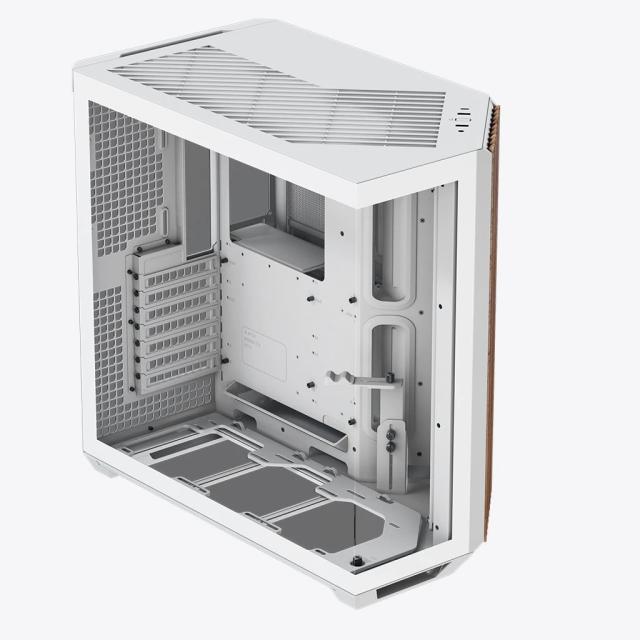 Кутия APNX V1-W - Wood, White, Middle Tower, 2x USB 3.2, 1x USB Тype-C, 1x HD Audio, ATX / Micro ATX / Mini-ITX