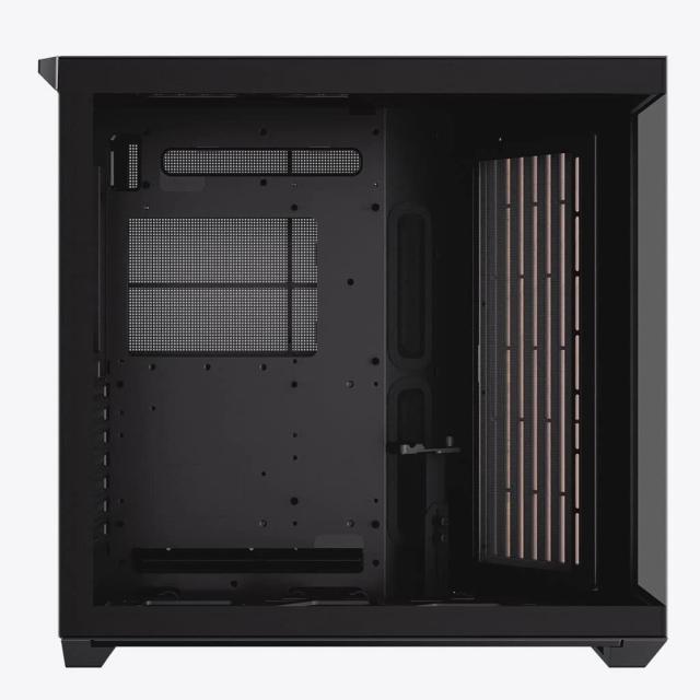 Кутия APNX V1-W - Wood, Black, Middle Tower, 2x USB 3.2, 1x USB Тype-C, 1x HD Audio, ATX / Micro ATX / Mini-ITX