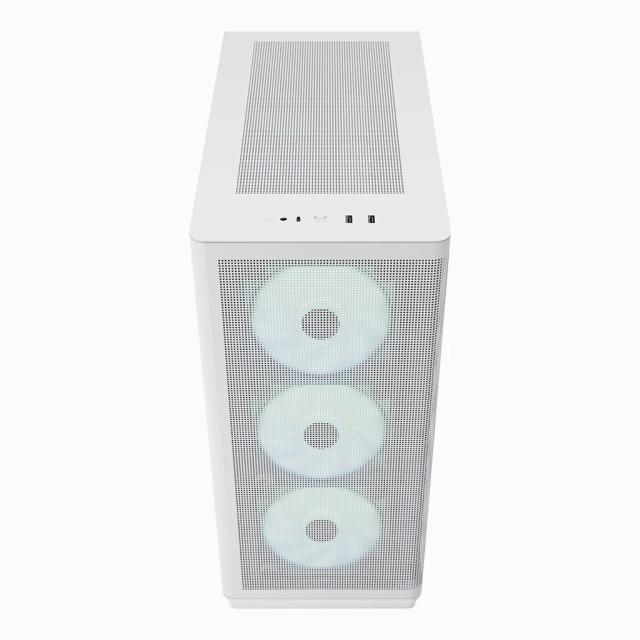 Кутия APNX C1-R - White, Middle Tower, 2x USB 3.0, 1x USB Тype-C, 1x HD Audio, ATX / Micro ATX / Mini-ITX
