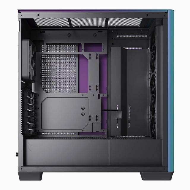 Кутия APNX C1-R - ChromaFlair, Middle Tower, 2x USB 3.0, 1x USB Тype-C, 1x HD Audio, ATX / Micro ATX / Mini-ITX
