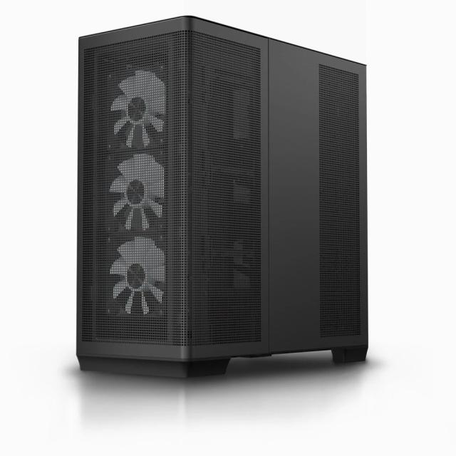 Кутия APNX C1-R - Black, Middle Tower, 2x USB 3.0, 1x USB Тype-C, 1x HD Audio, ATX / Micro ATX / Mini-ITX