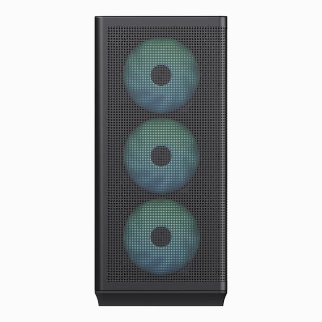 Кутия APNX C1-R - Black, Middle Tower, 2x USB 3.0, 1x USB Тype-C, 1x HD Audio, ATX / Micro ATX / Mini-ITX