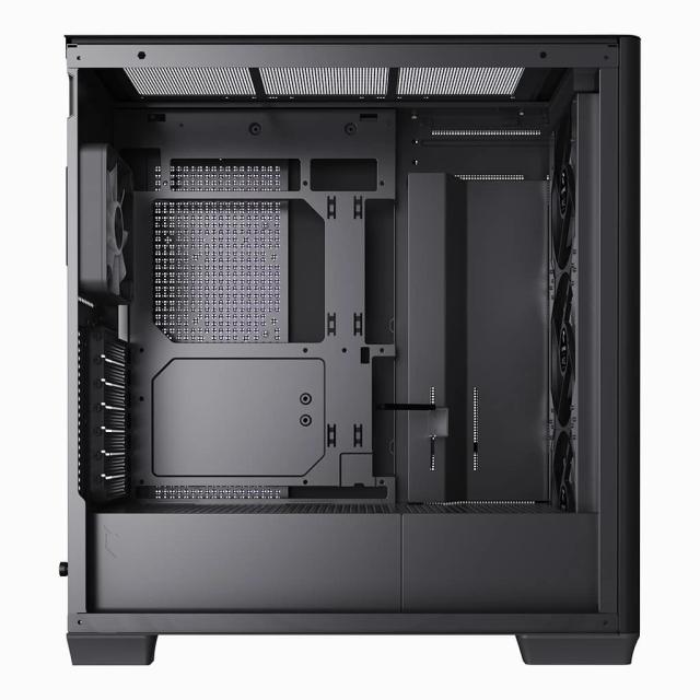 Кутия APNX C1-R - Black, Middle Tower, 2x USB 3.0, 1x USB Тype-C, 1x HD Audio, ATX / Micro ATX / Mini-ITX