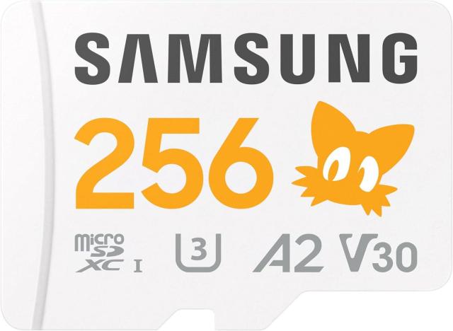 Карта памет Samsung SONIC PRO PLUS 256GB microSDXC, UHS-I, UHS-I, U3, V30, A2, Адаптер