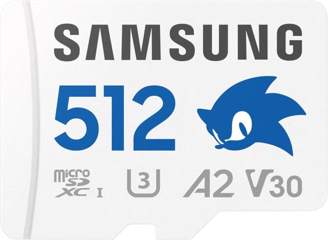 Карта памет Samsung SONIC PRO PLUS 512GB microSDXC, UHS-I, U3, V30, A2, Адаптер