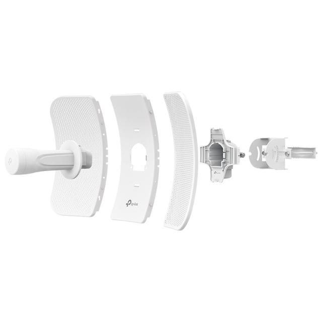Точка за достъп TP-Link CPE610, 5GHz (300Mbps), PoE, 1x RJ-45, 23dBi насочена антена, предаване на разстояния до 30 км