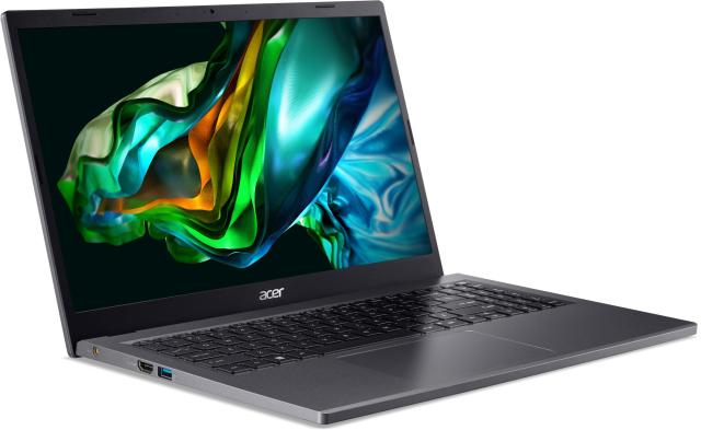 Лаптоп Acer Aspire 5 A515-58P, Intel Core i5-1335U 10C (1.3/4.6GHz, 12MB Cache), 15.6" (39.62cm) FHD IPS, 16GB LPDDR5, 512GB SSD, Windows 11 Home