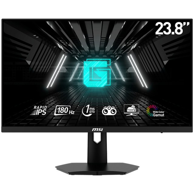 Монитор MSI G244F E2, 23.8" (60.45cm) FHD IPS, 180Hz, 1ms, 100 000 000:1, 300cd/m2 HDMI, DP