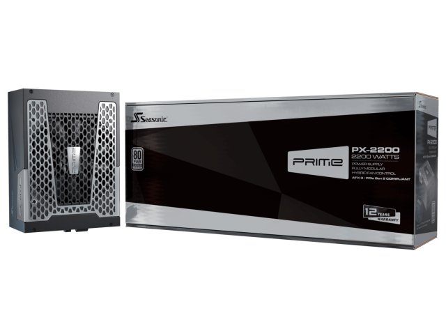 Захранване Seasonic PRIME PX 2200W, Active PFC, ATX 3.1, 80 PLUS PLATINUM, Fully Modular