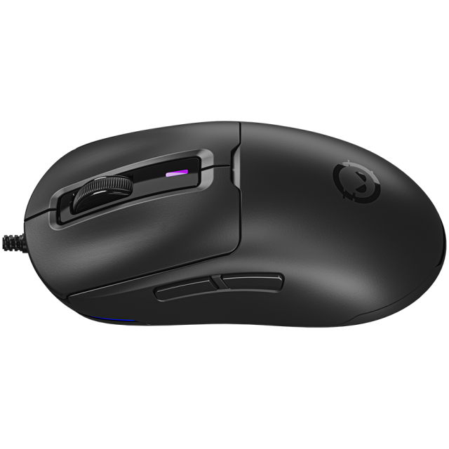 Мишка Lorgar MSA10, Ultralight Wired Gaming Mouse Advanced, оптична (12 000 dpi), 6 бутона, USB, Черна