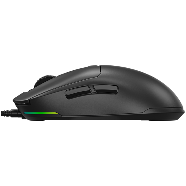 Мишка Lorgar MSA10, Ultralight Wired Gaming Mouse Advanced, оптична (12 000 dpi), 6 бутона, USB, Черна