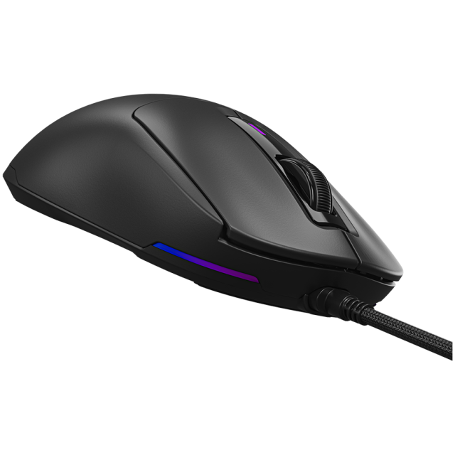 Мишка Lorgar MSA10, Ultralight Wired Gaming Mouse Advanced, оптична (12 000 dpi), 6 бутона, USB, Черна