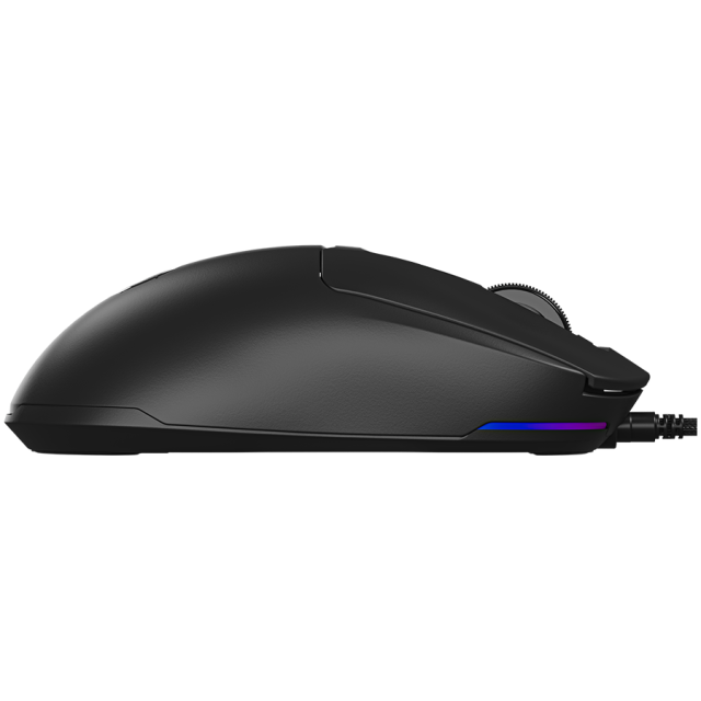 Мишка Lorgar MSA10, Ultralight Wired Gaming Mouse Advanced, оптична (12 000 dpi), 6 бутона, USB, Черна