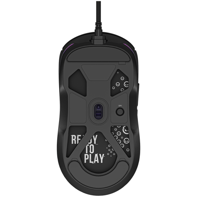 Мишка Lorgar MSA10, Ultralight Wired Gaming Mouse Advanced, оптична (12 000 dpi), 6 бутона, USB, Черна