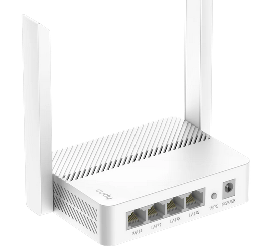 Рутер Cudy WR1200E, V1.0, 2.4/5 GHz, 300+867 Mbps, LAN: 3 x 10/100 Mbps, WAN: 1 x 10/100 Mbps 