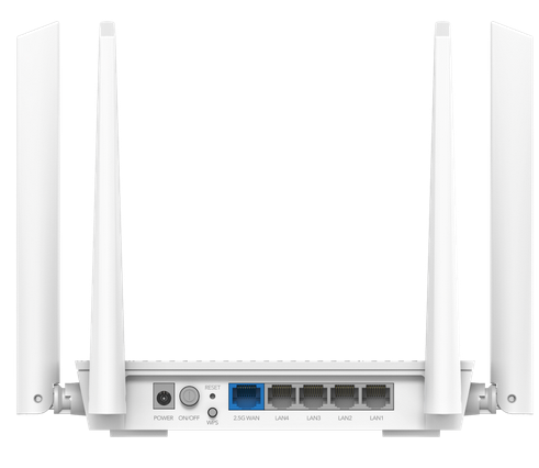Рутер Cudy WR3000H, AX3000, 2.4/5 GHz, 574 + 2402 Mbps, LAN: 4 x 10/100/1000 Mbps, WAN: 1 x 10/100/1000 Mbps 