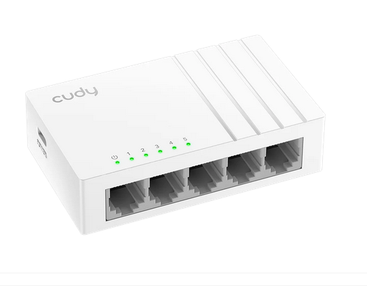 Суич Cudy GS105U, 5x 10/100/1000, Auto-MDI/MDIX, USB-C
