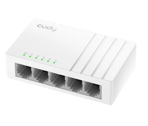 Суич Cudy GS105U, 5x 10/100/1000, Auto-MDI/MDIX, USB-C