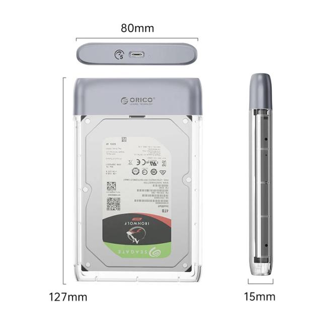 Кутия Orico TX25C3 HDD / SSD 2.5" (6.35 cm), USB Type-C 5Gbps