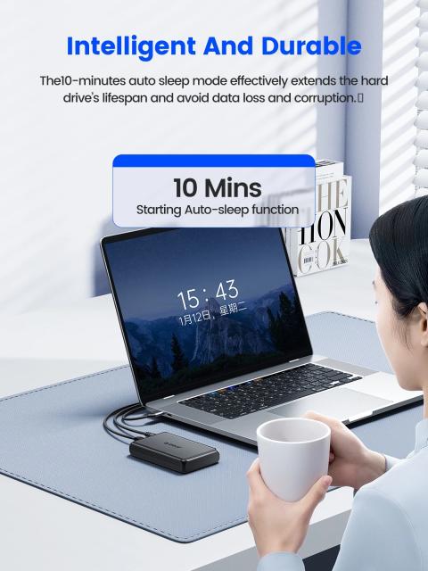 Кутия Orico DDL35-C3 HDD 3.5" (8.89 cm), USB Type-C Black