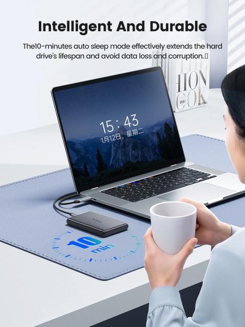 Кутия Orico DDL25-C3 HDD / SSD 2.5" (6.35 cm), USB A/Type-C Black