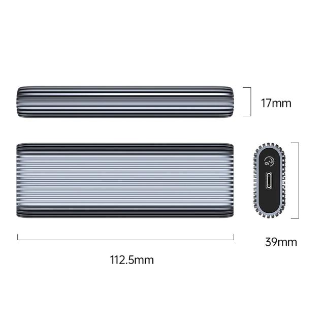 Кутия Orico AM2C3-G2 SSD M.2 NVMe, Aluminium. USB-A /Type-C 