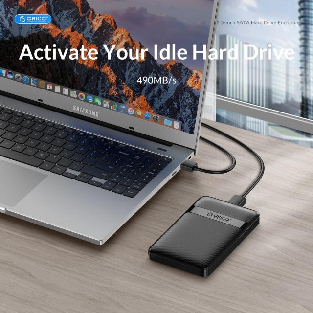 Кутия Orico HDD / SSD 2.5" (6.35 cm), USB Type-C Black