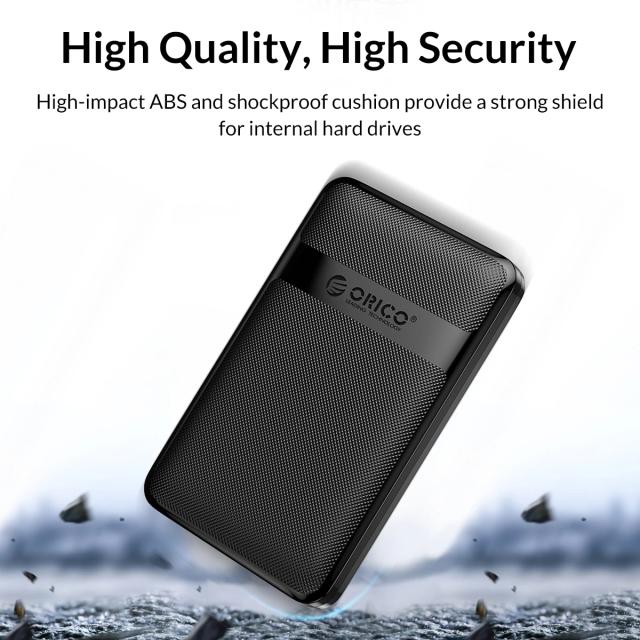 Кутия Orico HDD / SSD 2.5" (6.35 cm), USB Type-C Black