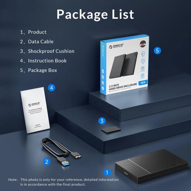 Кутия Orico HDD / SSD 2.5" (6.35 cm), USB3.0 Black
