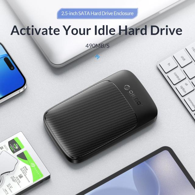 Кутия Orico HDD / SSD 2.5"(6.35 cm), USB Type-C