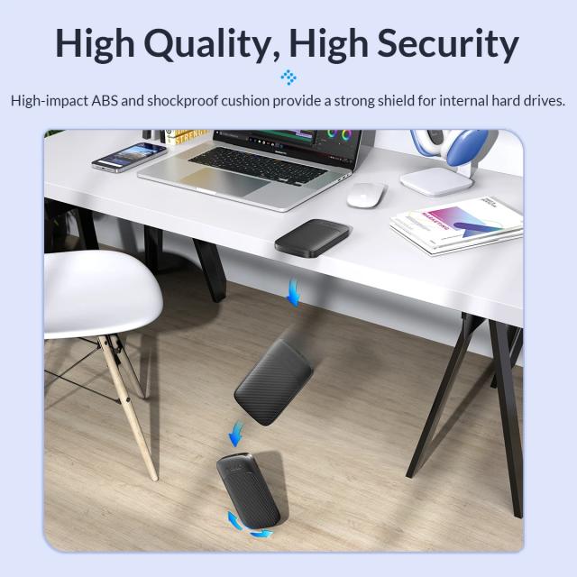 Кутия Orico HDD / SSD 2.5"(6.35 cm), USB Type-C