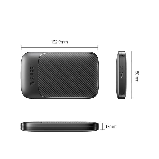 Кутия Orico HDD / SSD 2.5"(6.35 cm), USB Type-C