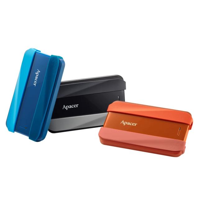 Външен диск Apacer Portable Hard Drive AC533 2TB, 2.5" (6.35 cm), USB 3.2 Gen 1, Red