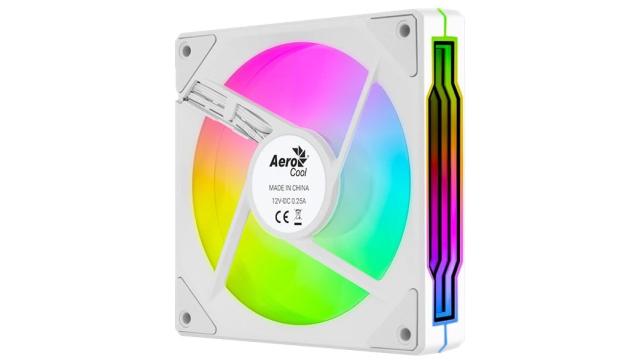 Вентилатор AeroCool 120mm Phantom M-3, 3 pin/4 pin PWM - Infinity Mirror ARGB - White