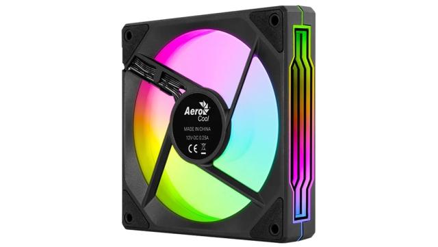 Вентилатор AeroCool 120mm Phantom M-3, 3 pin/4 pin PWM - Infinity Mirror ARGB - Black