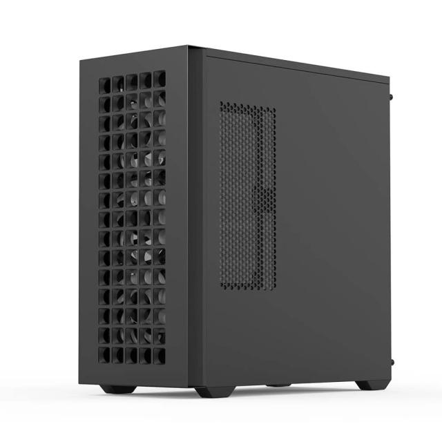 Кутия AeroCool D502A Black, Addressable RGB, Middle Tower, 2 x USB 3.0, 1 x USB Type-C, HD Audio x 1, ATX/mATX/Mini-ITX