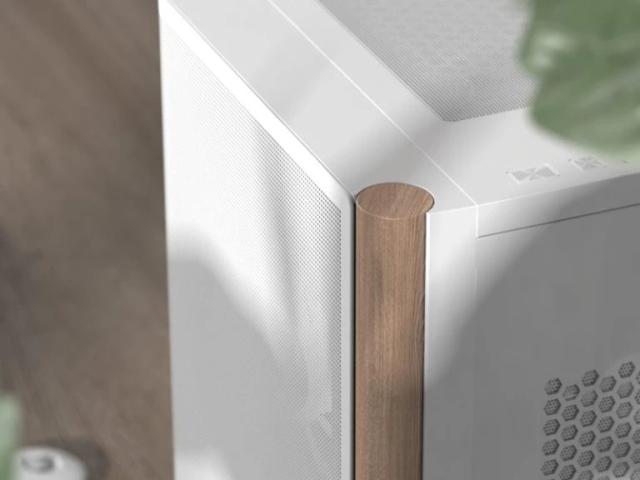 Кутия AeroCool D501A Black, Addressable RGB, Wood, Middle Tower, 2 x USB 3.0, 1 x USB Type-C, HD Audio x 1, ATX/mATX/Mini-ITX