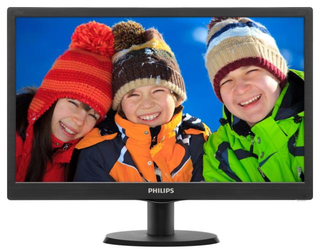 Монитор Philips 203V5LSB26, 19.5" Wide TN LED, 5 ms, 10M:1 DCR, 200 cd/m2, 1600x900 HD+, Black