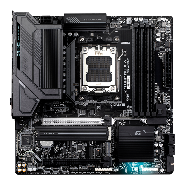 Дънна платка Gigabyte B850M GAMING X WIFI6E, AM5, 4x DDR5, 2x M.2 NVMe, 4x SATA 6Gb/s, HDMI, 2x DP, mATX 