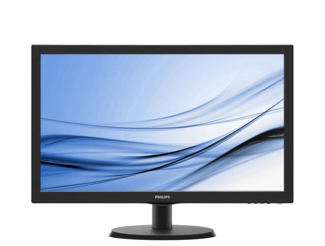 Монитор Philips 223V5LSB2/10, 21.5" Wede, TN, LED, 5ms, 600:1, 10M:1 DCR, 200 cd/m2, 1920x1080@60Hz, Tilt, D-Sub, Black