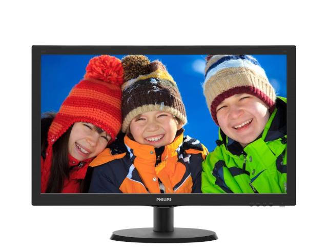 Монитор Philips 223V5LHSB2, 21.5" Wide TN LED, 5 ms, 10M:1 DCR, 200cd/m2, 1920x1080 FullHD, HDMI, Black