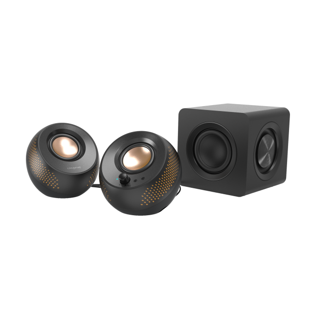 Тонколони Creative Pebble X Plus 2.1,RGB Lighting, 30W RMS, Bluetooth 5.3, 3.5 mm AUX input, USB Type-C