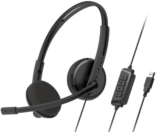 Слушалки с микрофон Creative HS-220, 100–20,000 Hz. USB 2.0 