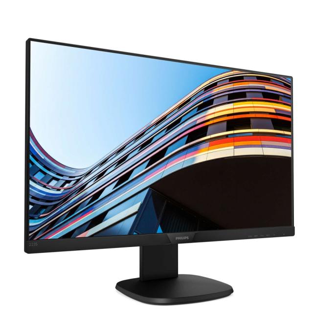 Монитор Philips 223S7EJMB, 21.5"Wide IPS, LED, 5ms, 1000:1, 20M:1 DCR,250 cd/m2, 1920x1080@60Hz, Tilt, Swivel, Heigh Adjust, Pivot, D-Sub, HDMI, DP, USB, Headphone Out, Speakers, Black