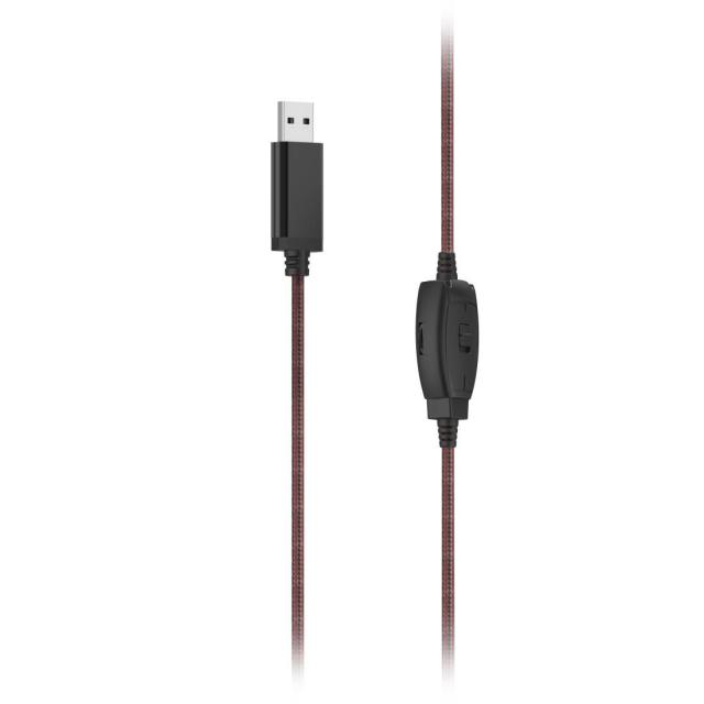 Слушалки с микрофон HAMA HS-USB400 V2, 20 - 20 000Hz, USB, черно