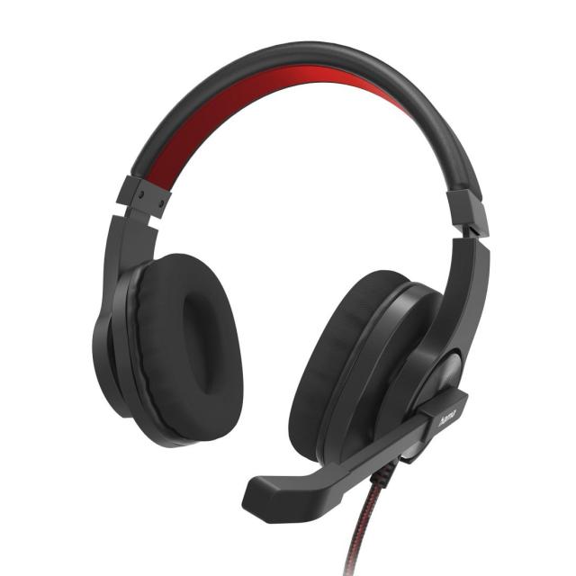 Слушалки с микрофон HAMA HS-USB400 V2, 20 - 20 000Hz, USB, черно